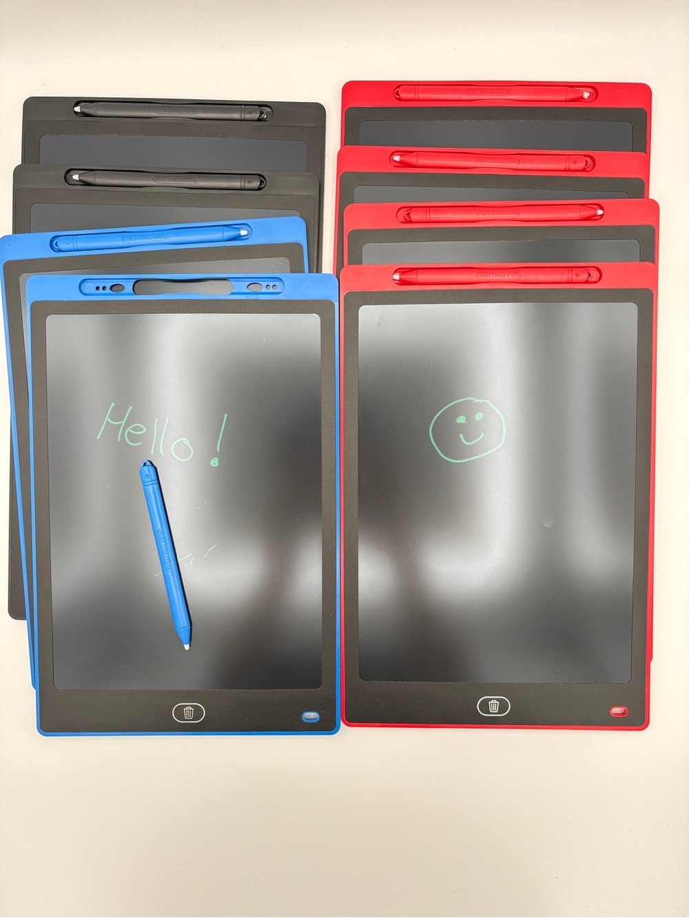 12" LCD Writing Tablets Set of 8 with Stylus
